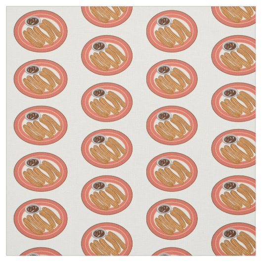 Tissu Caricature de Churro (Échantillon)