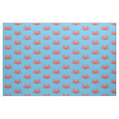 Tissu Caricature de crabe rouge cuite (Fat Quarter)