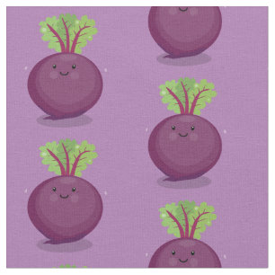 Tissu Caricature de la cuisine à la racine de betterave