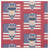 Tissu Caricature de l'oncle Sam (Échantillon)