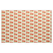 Tissu Caricature de piments chantants mignons (Fat Quarter)