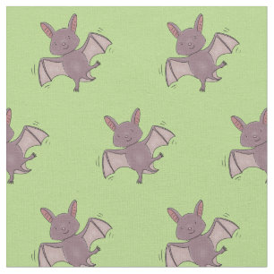 Tissu Caricature de vol de chauve-souris