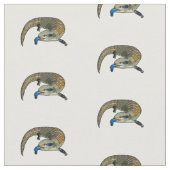 Tissu Caricature en bleu (Fermer)