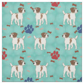 Tissu Caricature Jack Russell Terrier (Échantillon)