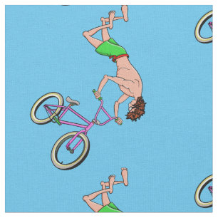 Tissu Caricature pour cycliste BMX