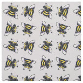 Tissu Carlin Bumble Bees Lilac Grey (Échantillon)