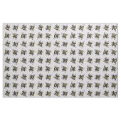 Tissu Carlin Bumble Bees Lilac Grey (Fat Quarter)