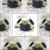Tissu Carlin Dog Custom Fabric (Carreau)