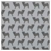 Tissu Carlin noir gris (Échantillon)