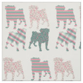 Tissu Carlins de printemps - Silhouette (Échantillon)