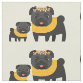 Tissu Carlins noirs (Fermer)