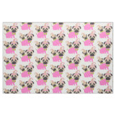 Tissu Carlins - rose et vert (Fat Quarter)