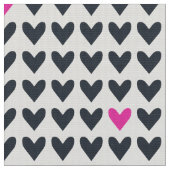 Tissu CARNIVAL - Coeurs de Saint-Valentin gris foncé et  (Fermer)
