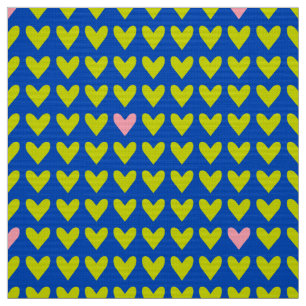 Tissu CARNIVAL - Coeurs de Saint Valentin vert mou sur b