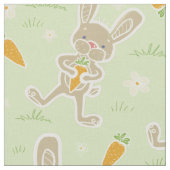 Tissu Carottes de lapin au printemps (Fermer)