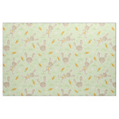 Tissu Carottes de lapin au printemps (Fat Quarter)