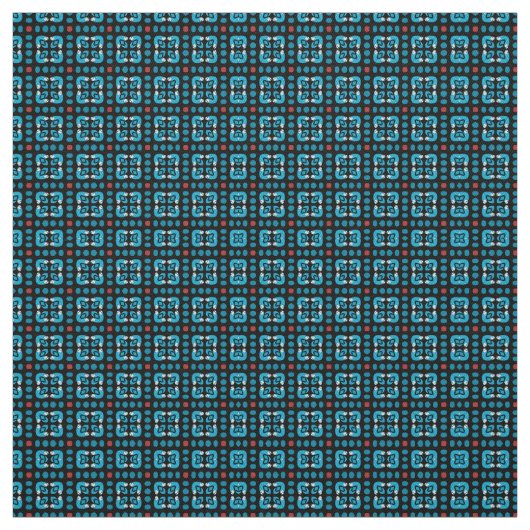 Tissu Carré bleu (Échantillon)