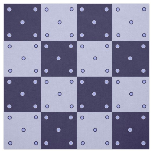 Tissu Carré bleu foncé et bleu clair (Échantillon)