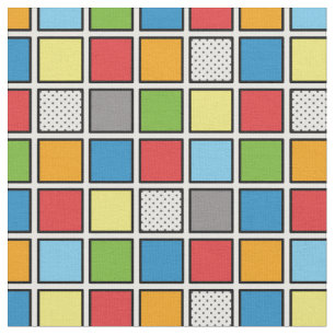 Tissu Carré du style de bande dessinée