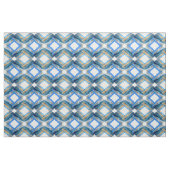 Tissu carreau blanc patiné bleu (Yard)