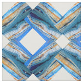Tissu carreau blanc patiné bleu (Échantillon)
