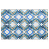 Tissu carreau blanc patiné bleu (Fat Quarter)