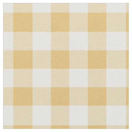 Tissu Carreau jaune et blanc Gingham (Fermer)