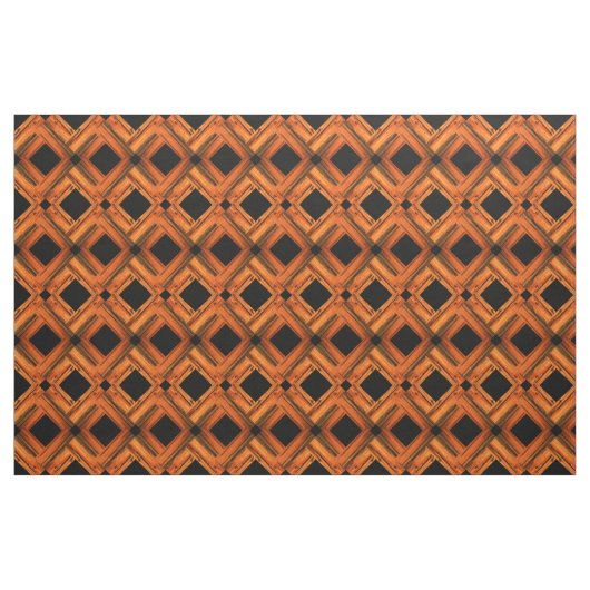 Tissu carreau noir patiné brun (Yard)
