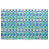 Tissu Carreaux Bleus Saphir (Yard)