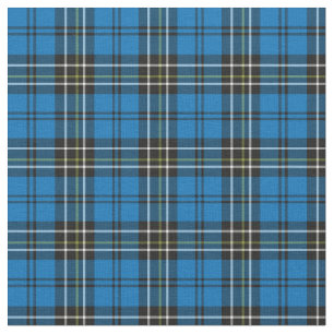 Tissu Carreaux Bleus Vintage