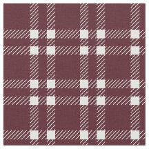 Tissu Carreaux Bourgogne Classique Tartan Coton Ma