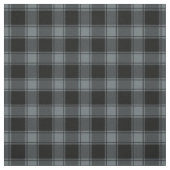 Tissu Carreaux de buffle gris bleu et noir (Échantillon)