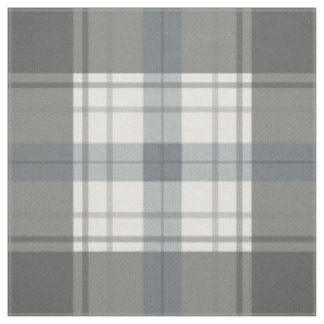 Tissu carreaux doux charbon