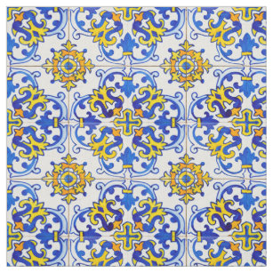 Tissu Carreaux du panneau Azulejo