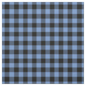 Tissu Carreaux Gingham Bleu & Noir (Échantillon)