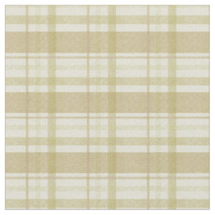 Tissu Carreaux Jaune Poussiéreux et Jaune Clair