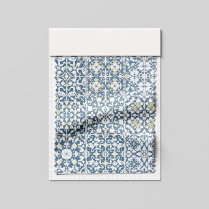 Tissu Carreaux Méditerranéens, Marocains, Majolique, Azu