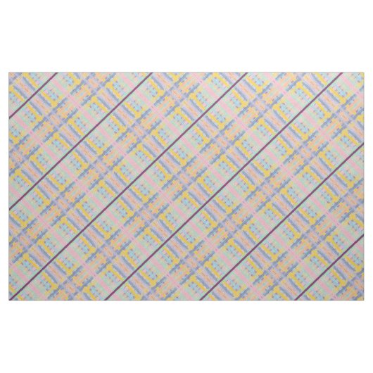Tissu Carreaux multicolores (Fat Quarter)