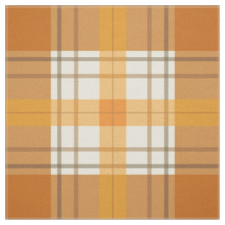 Tissu carreaux orange