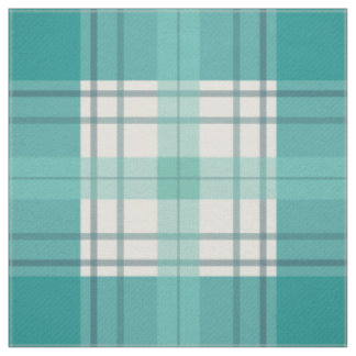 Tissu carreaux sarcelle