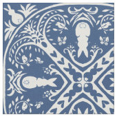 Tissu Carrelage bleu et blanc de la marine Delft Dedham (Fermer)