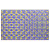Tissu Carrelage bleu et jaune (Yard)