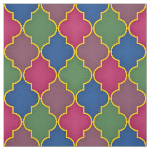 Tissu Carrelage marocain Lilac (grande échelle)