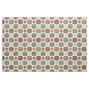 Tissu Carrelage méditerranéen rustique