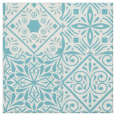 Tissu Carrelage turquoise (Échantillon)