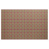 Tissu Carrelage victorien Rose foncé (Yard)