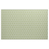 Tissu Carrés à variable verte sur gris clair blanc (Yard)