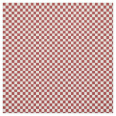 Tissu Carrés Checkered rouges et blancs (Échantillon)