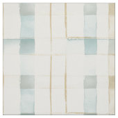 Tissu Carrés Crème Bleue (Échantillon)
