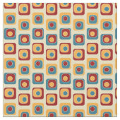 Tissu Carrés de couleur vive rétro (Fermer)